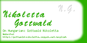 nikoletta gottwald business card